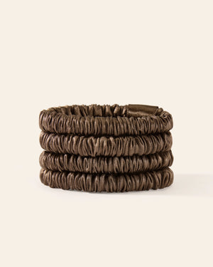 Mulberry Silk Skinny Scrunchies