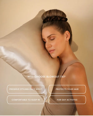 Blowout Tie in Mulberry Silk