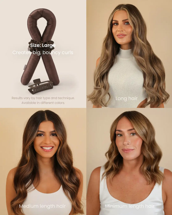 Heatless Curls in Mulberry Silk