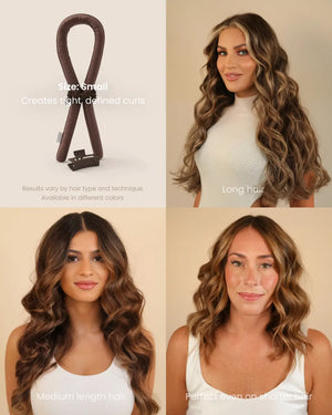 Heatless Curls in Mulberry Silk