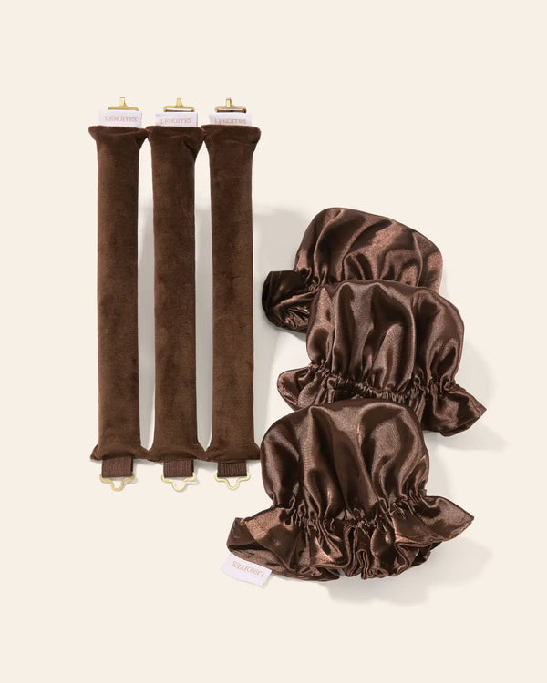 Heatless Curl Rods with Caps 3-Pack