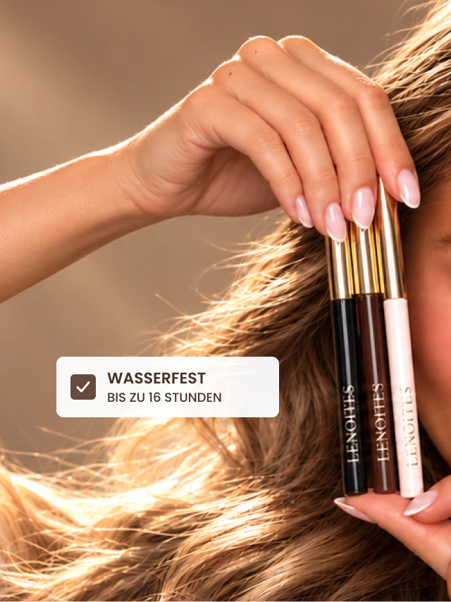 Drei Eyeliner. Wasserfest mit bis zu 16 Stunden Halt.