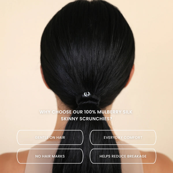 Mulberry Silk Skinny Scrunchies