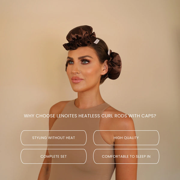 Heatless Curl Rods with Caps 3-Pack