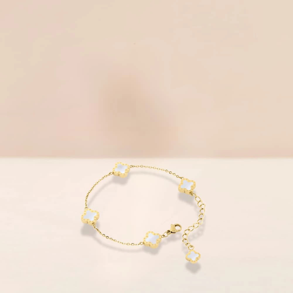 Bracelet Mini Gold white