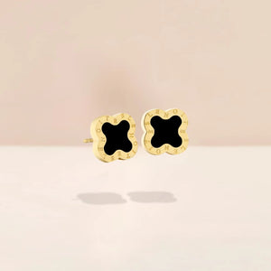 Earrings Mini Gold Black