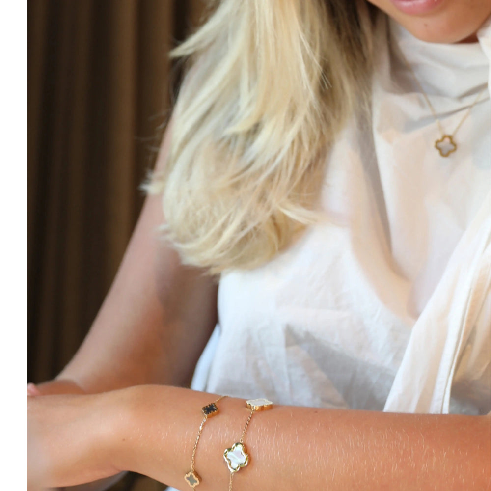 Bracelet Mini Gold white