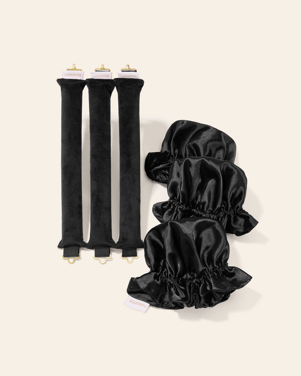 Heatless Curl Rods with Caps 3-Pack