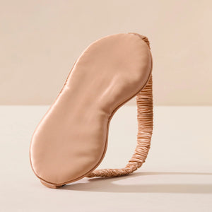 Mulberry Silk Sleep Mask from Lenoites in Rose Gold
