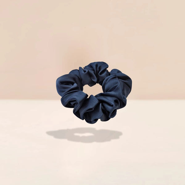 Mulberry Silk Scrunchie in Blue
