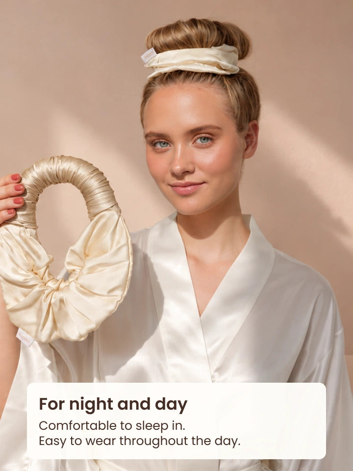 For night and day. Comfortable to sleep in and easy to wear throughout the day.