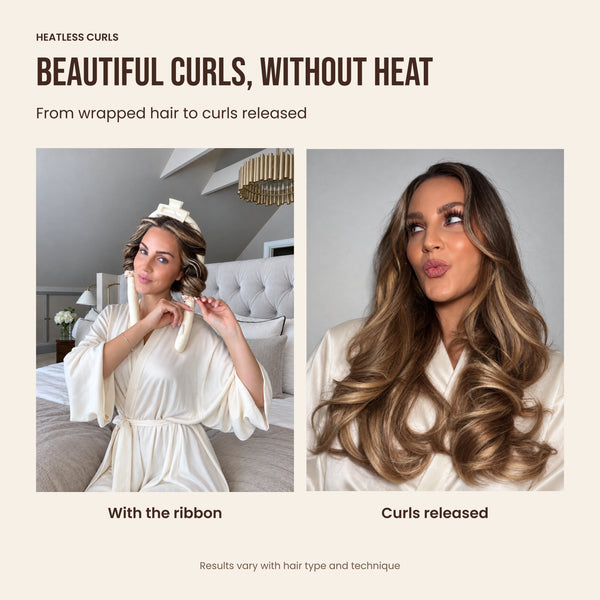 Heatless Curls in Mulberry Silk