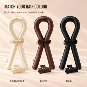 Heatless Curls in Mulberry Silk