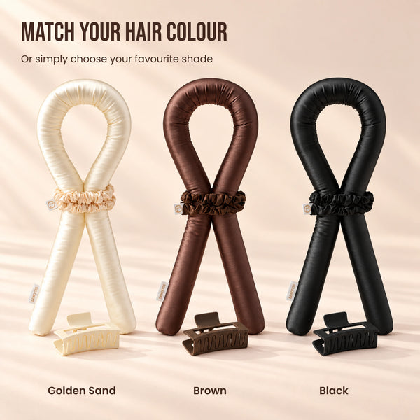 Heatless Curls in Mulberry Silk